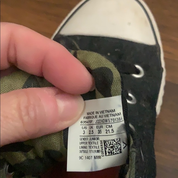 Kids camouflage Converse - Picture 2 of 4